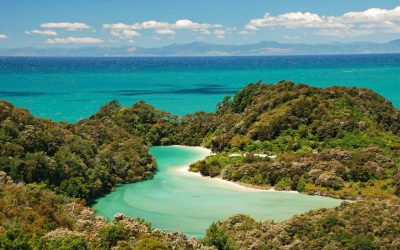 Blue-lagoon-and-white-sand-beach-South-Island