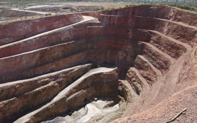 A copper mine in Cobar, Australia; New South Wales;